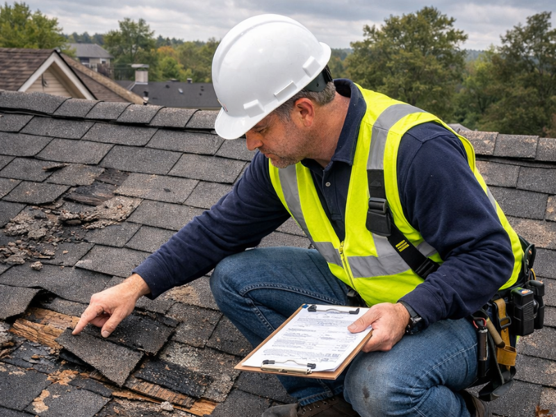 Storm Damage Roof Restoration, Milford, MA